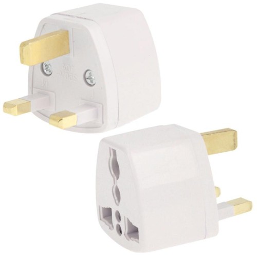 [Magazzino HK] Adattatore di alimentazione da viaggio Adattatore con presa UK (bianco)