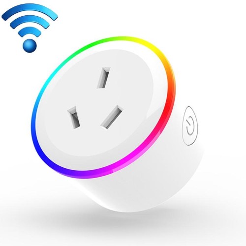 Presa intelligente con telecomando WiFi 10A RGB Scene Light Funziona con Alexa, Google Home e IFTTT, AC 100-240V, presa AU