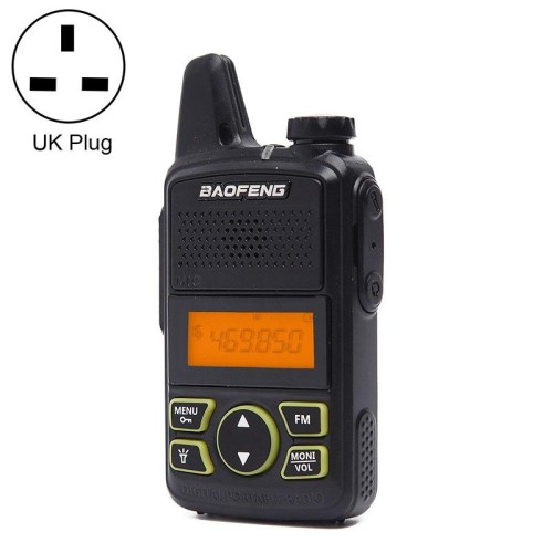 Walkie-talkie portatile BaoFeng BF-T1 con radio a banda singola, spina UK