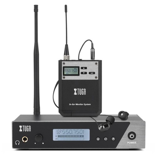 XTUGA IEM1100 Professional Wireless In Ear Monitor System 1 BodyPacks (spina USA)