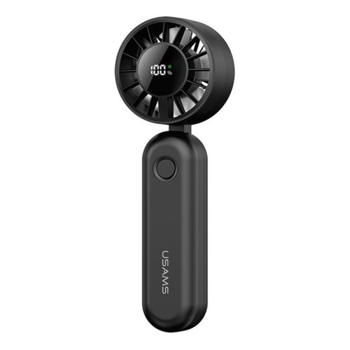 Mini ventilatore portatile pieghevole con display digitale USAMS ZB352 (nero)