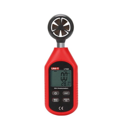 UNI-T UT363BT Anemometro digitale Misuratore di velocità del vento Indicatore dinamico a 12 livelli
