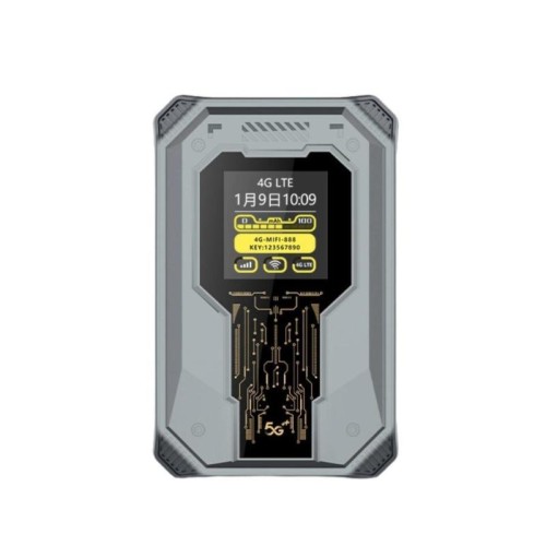 Hotspot WiFi portatile Asia Edition M20 4G/5G, router tascabile sbloccato SIM da 300 Mbps con display dell'ora, batteria a lunga durata da 4000 mAh