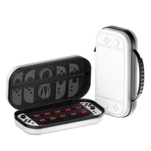 Custodia per console di gioco STARTRC GAMES per Nintendo Switch 2, borsa di grande capacità (bianca)