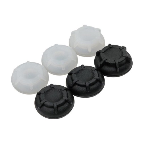 Per Nintendo Switch 2, cappuccio di protezione per joystick in silicone 6 in 1 (nero + bianco)