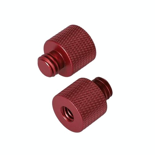 Adattatore a vite da 10 pezzi 1/4 femminile a 3/8 vite maschile (rosso)