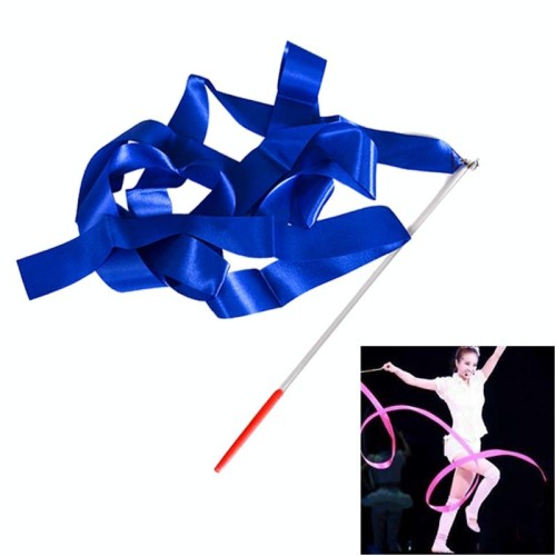 5 pezzi 4 m colore artistico ginnastica nastro danza puntelli giocattoli per bambini (rosso)