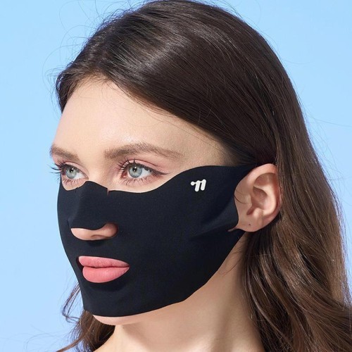 Maschera protettiva UV WEST BIKING in seta di ghiaccio estiva, protezione UV per il viso da ciclismo, taglia unica (bianca)