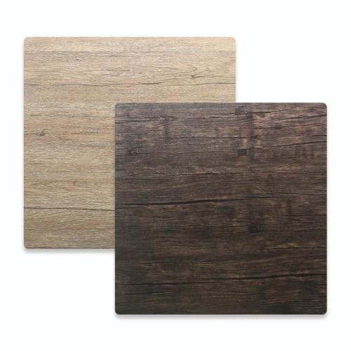 60 x 60cm Doppio lati PVC PVC Photography Backdrops Board (grano di rovere marrone)