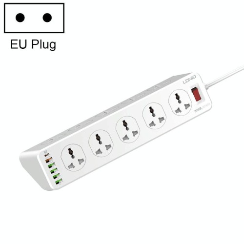 LDNIO SC10610 30W 10+6 porte Multifunzionale Viaggio Home Office Presa di ricarica rapida, Spec: Spina UE