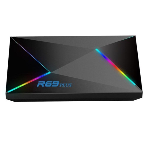 Lettore box di rete Android 14 Allwinner H728 Octa-Core ARM Cortex A55 con spina AU 2G+16G R69PLUS