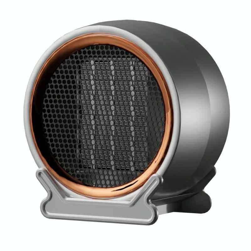 Riscaldatore da tavolo ad alta potenza da 1800 W, riscaldatore domestico a due velocità, riscaldamento rapido, specifiche: spina USA (grigio)