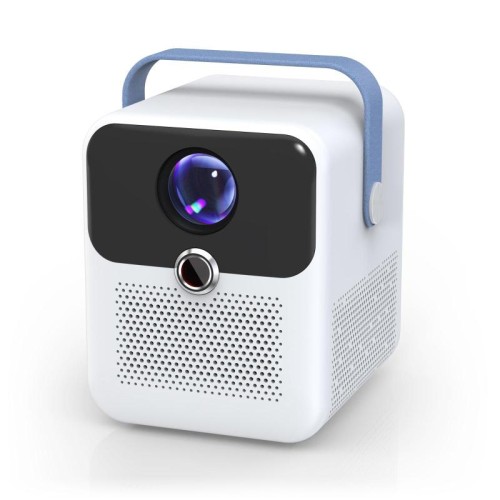 Proiettore portatile Android CYS2 HD Smart Home Theater, 1 GB + 8 GB, Amlogic T950s, specifiche: spina UK (bianco e blu)