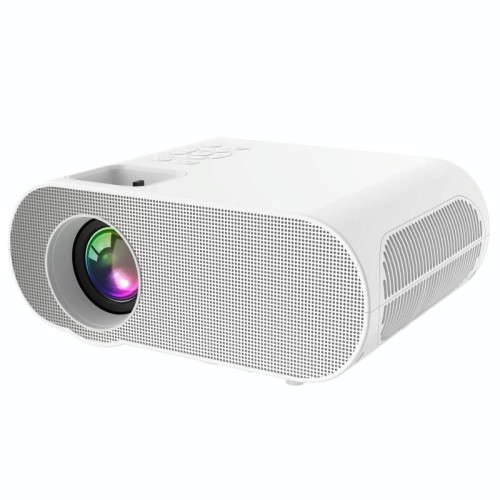 Cheerlux C10 Google TV Versione 2K Dongle 1920x1080P 300ANSI Proiettore intelligente, Spina UE (Bianco)