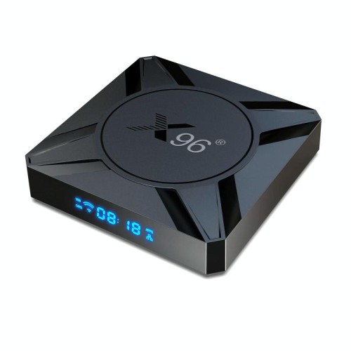 X96 M300 Android 14 Smart TV Box con telecomando, 4 GB + 32 GB, Amlogic S905X5M Quad-Core (spina UK)