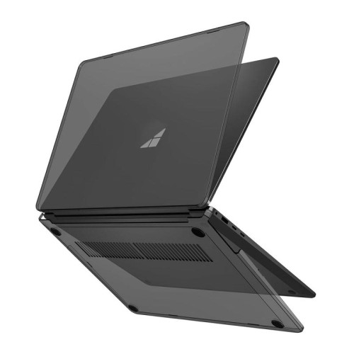 Custodia protettiva rigida opaca ENKAY Hat-Prince per Microsoft Surface Laptop 7 13.8 (2036) (Nero)