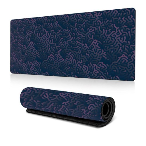 Tappetino per mouse antiscivolo con texture astratta, per ufficio e giochi, dimensioni: 300x800x2 mm (n. 4)