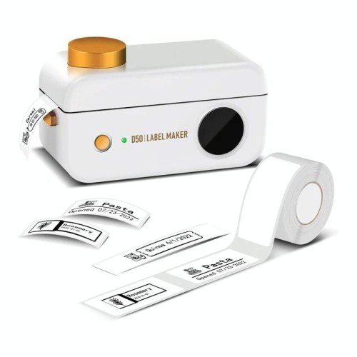 Stampante termica per etichette Phomemo D50 per grandi etichette domestiche da 16/20/24 mm (verde)