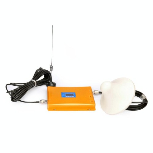 Mobile LED DCS 1800MHz e GSM 900MHz ripetitore di segnale / ripetitore di segnale con antenna a ventosa (oro)