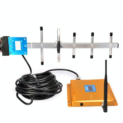 Mobile LED GSM 980MHz ripetitore di segnale / ripetitore di segnale con antenna Yagi (oro)