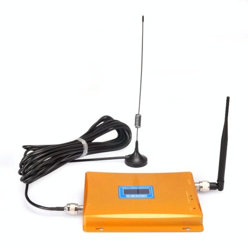 Mobile LED GSM 980MHz ripetitore di segnale / ripetitore di segnale con antenna a ventosa (oro)