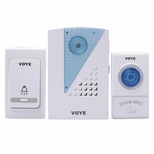 Campanello senza fili VOYE V001AB con 2 telecomando (bianco)