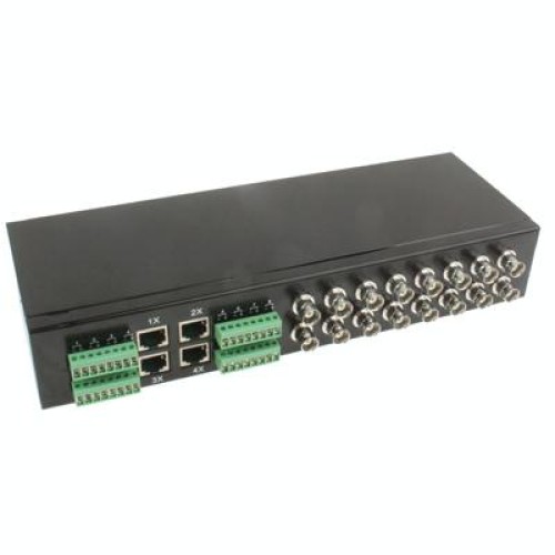 Ricetrasmettitore video UTP passivo a 16 canali per montaggio su rack per TVCC