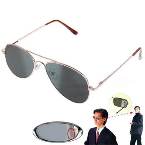 Occhiali da sole reflex con protezione UV anti-traccia specchietto laterale con scatola protettiva