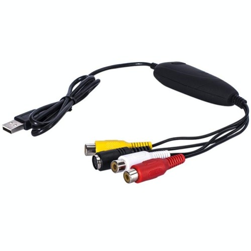 Cattura video EZCAP USB 2.0, supporto MPEG 2 Formato di registrazione, Sistema TV: PAL / NTSC (nero)