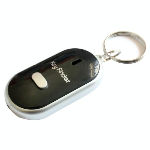 Mini LED Whistle Finder Key Finder Lampeggiante Beeping Remote Lost Lost KeyFinder Playator Portachiavi per bambini (bianco)