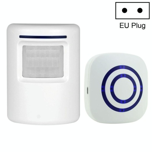 FY-0256 Sensori a infrarossi PIR 2 in 1 (trasmettitore + ricevitore) Rilevatore di allarme campanello senza fili per casa / ufficio / negozio / fabbrica