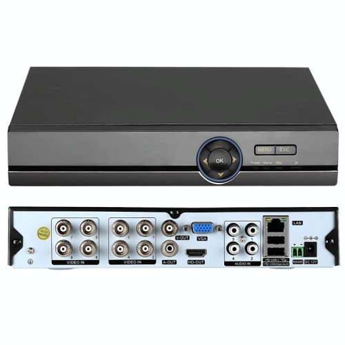 A81U-ZS DVR AHD 5 in 1 8 canali Dual Stream H.264 1080N, supporto segnale AHD / TVI / CVI / CVBS / IP (nero)