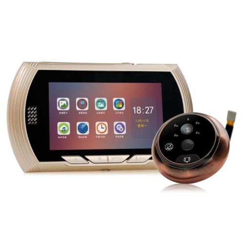 YB-45AHD-M 4,5 pollici Motion Detection Camera Video Smart Digital Door Viewer (oro)