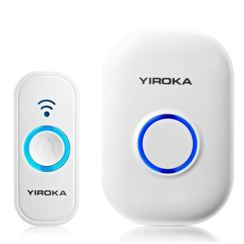 Yiroka Wireless Doorbell Smart Doorbell Campanello digitale per anziani, tipo di spina: spina europea