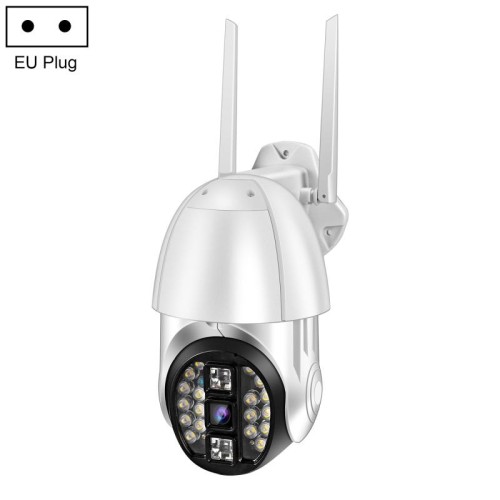 QX33 1080P Panoramic PTZ 360 Degree Rotating WIFI Camera, Support Day and Night Full Color & Two-way Voice Intercom & Motion Detection Alarm & Video Playback & 64GB TF Card, AU Plug