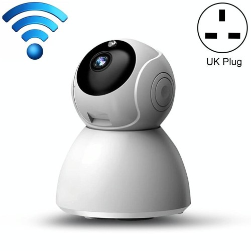 Telecamera IP wireless 720P HD 1.0 MP, supporto per visione notturna a infrarossi / rilevamento movimento / controllo APP, spina europea