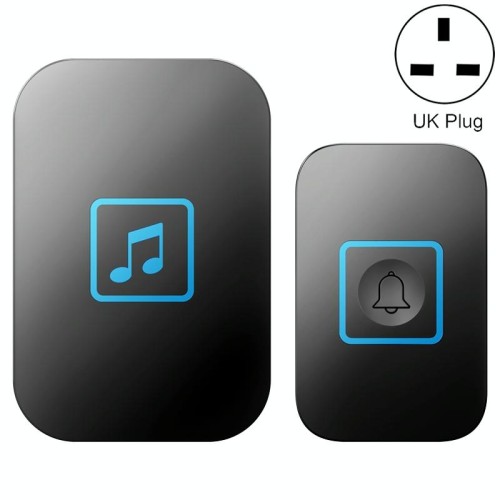 Cacazi A86 Musica elettronica Telecomando Campanello per un campanello per un campanello senza fili AC, Stile: Spina UK (bianco)