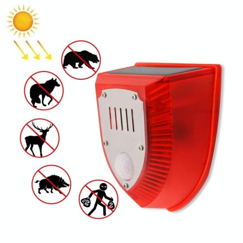 N911M Solar Animal Repeller Audio esterno e allarme luminoso, specifica: con induzione
