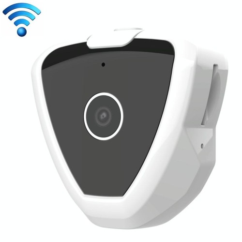 CAMSOY S6 HD 1280 x 720P Telecamera di sorveglianza intelligente WiFi wireless indossabile grandangolare da 70 gradi, supporto per visione destra a infrarossi e allarme di rilevamento del movimento e registrazione in loop (bianco)