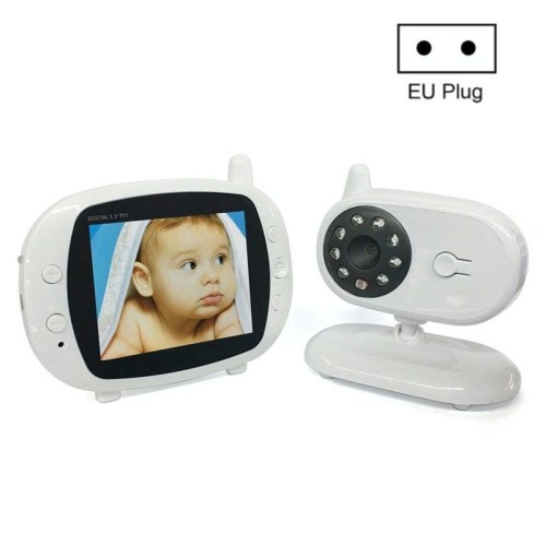 BM850 Monitor per bambini a colori video wireless da 3,5 pollici Monitor per la visione notturna della temperatura (spina europea)