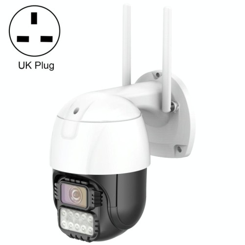 QX67 Telecamera IP Dome WiFi con riconoscimento umanoide AI, spina UK