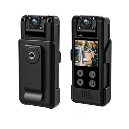 L10 1,3 pollici Rotazione di 180 gradi HD Videocamera per sport all'aria aperta HD Registratore delle forze dell'ordine