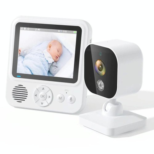 ABM900 Telecamera di sicurezza per baby monitor con visione notturna video wireless da 2,8 pollici (spina UE)