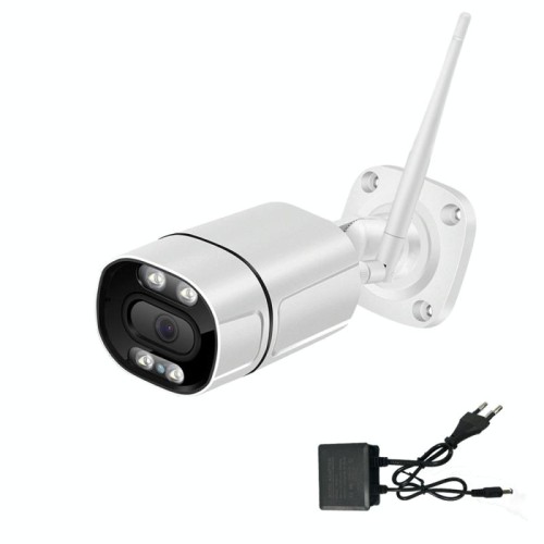 La telecamera intelligente per visione notturna con rilevamento del movimento Q39 supporta l'interfono vocale, tipo di spina: spina americana (bianca)