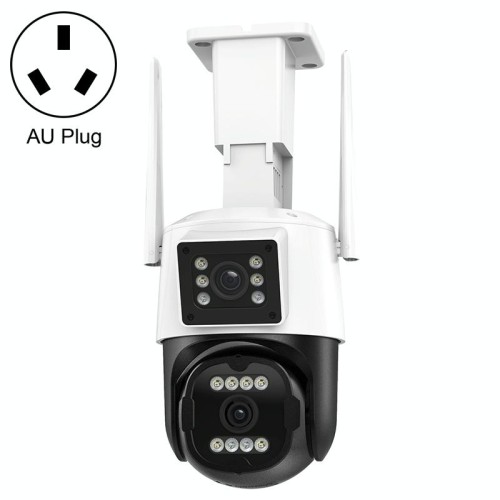 QX103 Riconoscimento umanoide AI Allarme WiFi Dome Doppia telecamera IP (spina UE)