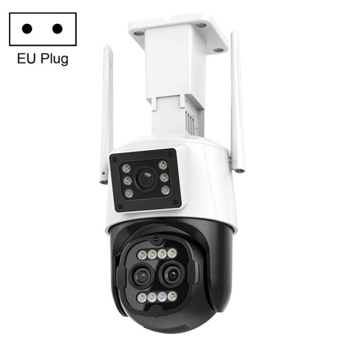 QX103 Riconoscimento umanoide AI Allarme WiFi Dome Telecamera IP tripla (spina AU)