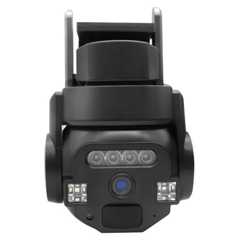 CF-Q812ES Telecamera WiFi impermeabile IP66 da esterno bidirezionale da 5 MP, tipo di spina: spina UK (grigio)