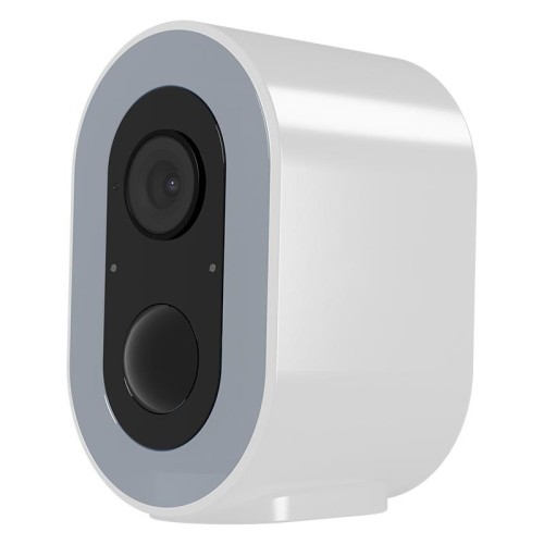 Telecamera WiFi Tuya Smart Version HD a basso consumo energetico, spina USA, scheda di memoria: senza memoria (bianco)