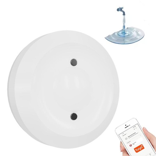 Zigbee WiFi Rilevatore di perdite d'acqua Sensore d'acqua Allarme Supporto Tuya APP / Assistente Google / Aleax / Yandex Alice