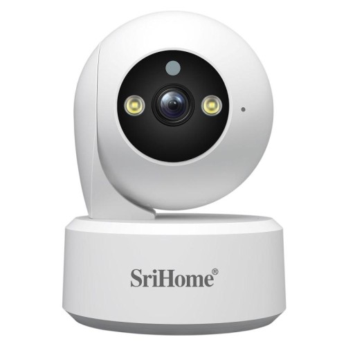 SriHome SH064 Mini telecamera video bidirezionale HD da 8 MP con supporto per visione notturna (spina UK)
